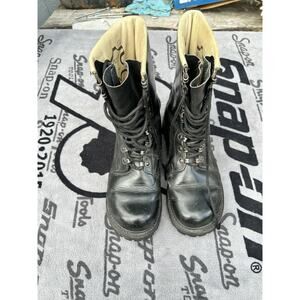Vintage Combat Military Echt Leder Boots Size 8